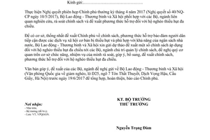 Công văn 2287/LĐTBXH-VPQGGN 2017 rà soát đề xuất chính sách phương thức hỗ trợ hộ nghèo