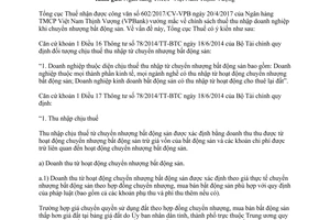 Công văn 2544/TCT-DNL 2017 chính sách thuế thu nhập doanh nghiệp chuyển nhượng bất động sản