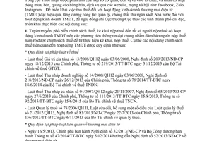 Công văn 2623/TCT-CS 2017 tăng cường quản lý thuế hoạt động kinh doanh thương mại điện tử