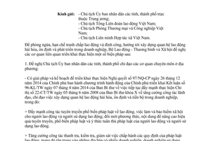 Công văn 2479/LĐTBXH-QHLĐTL 2017 phòng ngừa tranh chấp lao động đình công