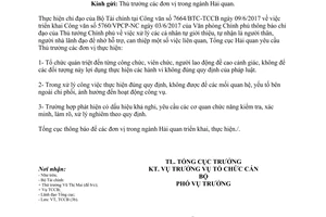 Công văn 4009/TCHQ-TCCB 2017 xử lý cá nhân tự nhận người thân người nhà lãnh đạo