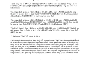 Công văn 2694/TCT-CS 2017 về hoàn thuế giá trị gia tăng