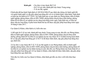 Công văn 839/KCB-NV 2017 cấp giấy phép hoạt động cho đơn vị Nghị định 109/2016/NĐ-CP