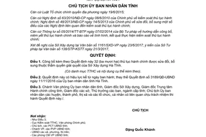 Quyết định 1793/QĐ-UBND 2017 thủ tục hành chính thẩm quyền giải quyết Sở Xây dựng Hà Tĩnh