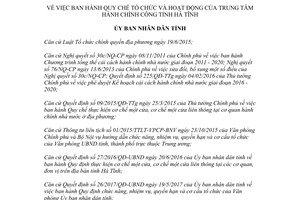 Quyết định 1833/QĐ-UBND 2017 Quy chế tổ chức hoạt động Trung tâm Hành chính công Hà Tĩnh
