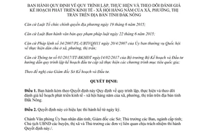 Quyết định 14/2017/QĐ-UBND lập thực hiện theo dõi kế hoạch phát triển kinh tế xã hội Đắk Nông