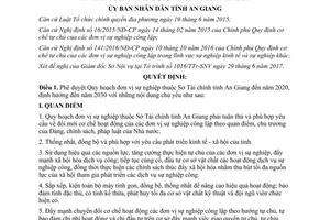 Quyết định 2091/QĐ-UBND 2017 Quy hoạch đơn vị thuộc Sở Tài chính An Giang 2020 2030
