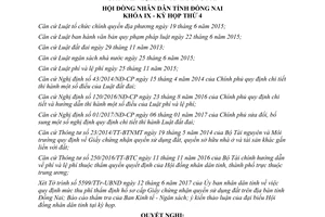 Nghị quyết 66/2017/NQ-HĐND về phí thẩm định hồ sơ cấp Giấy chứng nhận quyền sử dụng Đồng Nai