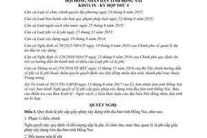 Nghị quyết 62/2017/NQ-HĐND quy định lệ phí cấp giấy phép xây dựng Đồng Nai