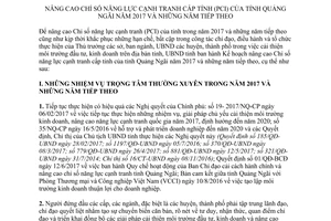 Kế hoạch 4141/KH-UBND 2017 nâng cao Chỉ số năng lực cạnh tranh cấp tỉnh Quảng Ngãi