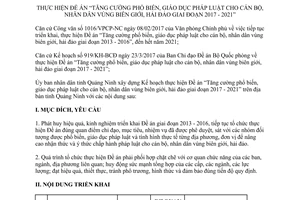 Kế hoạch 02/KH-UBND 2017 giáo dục pháp luật cán bộ nhân dân biên giới hải đảo Quảng Ninh