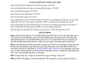 Quyết định 20/2017/QĐ-UBND hủy bỏ 16/2014/QĐ-UBND Lạng Sơn