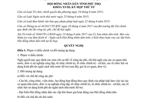 Nghị quyết 07/2017/NQ-HĐND mức chi cụ thể về công tác phí chi hội nghị với cơ quan đơn vị Phú Thọ