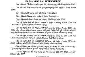 Quyết định 25/2017/QĐ-UBND sửa đổi ủy quyền phân cấp thẩm định dự án đầu tư xây dựng Bình Định