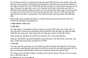 Kế hoạch 131/KH-UBND 2017 nâng cao chỉ số hiệu quả quản trị và hành chính công Lạng Sơn
