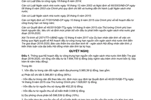 Nghị quyết 03/2017/NQ-HĐND đầu tư công trung hạn nguồn vốn ngân sách nhà nước Bến Tre 2016 2020