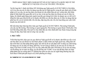 Chỉ thị 32/CT-TTg 2017 thực hiện Nghị quyết 42/2017/QH14 xử lý nợ xấu tổ chức tín dụng