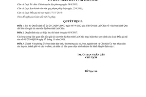 Quyết định 20/2017/QĐ-UBND bãi bỏ 21/2012/QĐ-UBND Quy chế bán đấu giá tài sản Lai Châu
