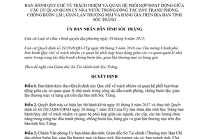 Quyết định 25/2017/QĐ-UBND quản lý đấu tranh phòng chống buôn lậu gian lận hàng giả Sóc Trăng