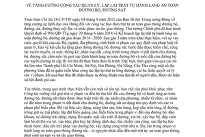 Chỉ thị 33/CT-TTg 2017 công tác quản lý lập lại trật tự hành lang an toàn đường bộ đường sắt