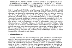 Thông báo 324/TB-VPCP 2017 kết luận Hội nghị trực tuyến sơ kết công tác trật tự an toàn giao thông