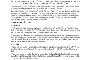 Kế hoạch 60/KH-UBND 2017 thực hiện 14-CTr/TU Đảng quản lý bảo vệ phát triển rừng Tuyên Quang