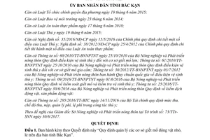 Quyết định 19/2017/QĐ-UBND Quy định quản lý cơ sở giết mổ động vật nhỏ lẻ Bắc Kạn