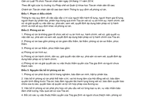 Thông tư 01/2017/TT-TANDTC quy định phòng xử án