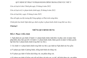 Nghị định 90/2017/NĐ-CP quy định xử phạt vi phạm hành chính trong lĩnh vực thú y