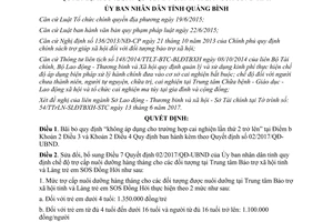 Quyết định 19/2017/QĐ-UBND bãi bỏ sửa đổi Quy định kèm theo 02/2017/QĐ-UBND Quảng Bình