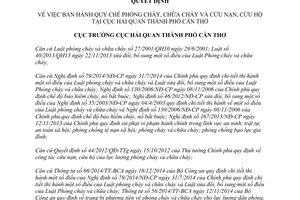 Quyết định 387/QĐ-HQCT 2017 phòng cháy chữa cháy cứu nạn cứu hộ Cần Thơ