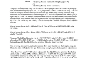 Công văn 2943/TCT-TNCN 2017 quy đổi thu nhập sau thuế thành thu nhập trước thuế