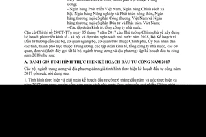Công văn 5598/BKHĐT-TH 2017 kế hoạch đầu tư công 2018