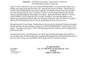 Công văn 2974/LĐTBXH-KHTC 2017 đôn đốc gửi báo cáo theo công văn 1845/LĐTBXH-KHTC