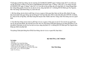 Công văn 7962/VPCP-CN 2017 đầu tư nâng cấp mở rộng Quốc lộ 1 Phụng Hiệp Sóc Trăng