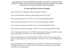 Quyết định 20/2017/QĐ-UBND giải quyết thủ tục hành chính đầu tư không vốn ngân sách Nam Định