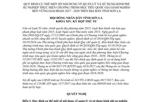 Nghị quyết 55/2017/NQ-HĐND quản lý sử dụng kinh phí mục tiêu Quốc gia giảm nghèo Sơn La 2020