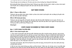 Thông tư 23/2017/TT-BGTVT nhiệm vụ theo chức danh thuyền viên đăng ký làm việc trên tàu