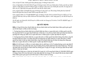 Quyết định 2307/QĐ-UBND 2017 thủ tục hành chính thẩm quyền Sở Kế hoạch Đầu tư An Giang