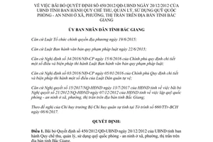 Quyết định 26/2017/QĐ-UBND bãi bỏ 450/2012/QĐ-UBND quỹ quốc phòng an ninh xã Bắc Giang