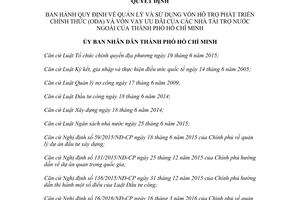 Quyết định 32/2017/QĐ-UBND quản lý vốn hỗ trợ phát triển chính thức vốn vay ưu đãi Hồ Chí Minh