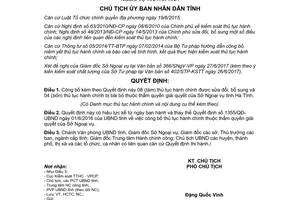 Quyết định 1909/QĐ-UBND 2017 thủ tục hành chính thẩm quyền giải quyết Sở Ngoại vụ Hà Tĩnh
