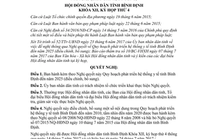 Nghị quyết 72/2017/NQ-HĐND phát triển hệ thống y tế Bình Định 2025