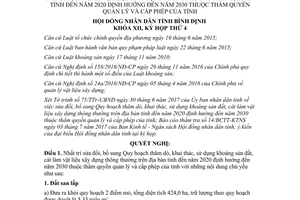 Nghị quyết 63/2017/NQ-HĐND khai thác sử dụng khoáng sản đất cát làm vật liệu xây dựng Bình Định