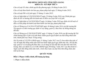Nghị quyết 03/2017/NQ-HĐND thu chế độ thu nộp quản lý sử dụng phí khai tài liệu đất đai Tiền Giang