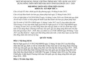 Nghị quyết 09/2017/NQ-HĐND bỏ 31/2012/NQ-HĐND đầu tư xây dựng nông thôn mới Tiền Giang