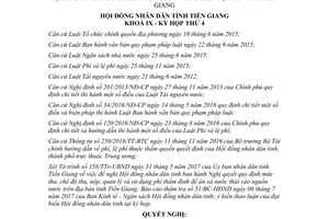 Nghị quyết 19/2017/NQ-HĐND mức thu nộp quản lý phí thẩm định đề án xả nước thải Tiền Giang