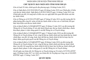 Quyết định 1428/QĐ-UBND 2017 thủ tục hành chính chuẩn hóa Thông tin Truyền thông Ninh Thuận