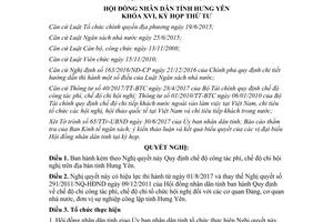 Nghị quyết 98/2017/NQ-HĐND ban hành quy định chế độ công tác phí chế độ chi hội nghị Hưng Yên