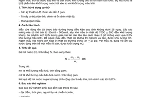 Tiêu chuẩn Việt Nam TCVN 3121-18:2003 về vữa xây dựng - phương pháp thử - phần 18: xác định độ hút nước mẫu vữa đã đóng rắn do Bộ Khoa học và Công nghệ ban hành